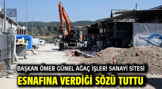 Başkan Ömer Günel Ağaç İşleri Sanayi Sitesi Esnafına Verdiği Sözü Tuttu