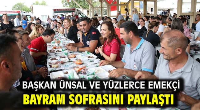 Başkan Ünsal ve yüzlerce emekçi bayram sofrasını paylaştı