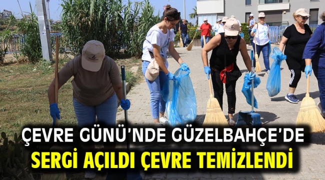 Çevre Günü'nde Güzelbahçe'de Sergi Açıldı Çevre Temizlendi