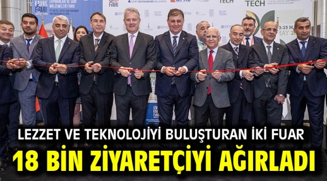 Lezzet ve teknolojiyi buluşturan iki fuar 18 bin ziyaretçiyi ağırladı