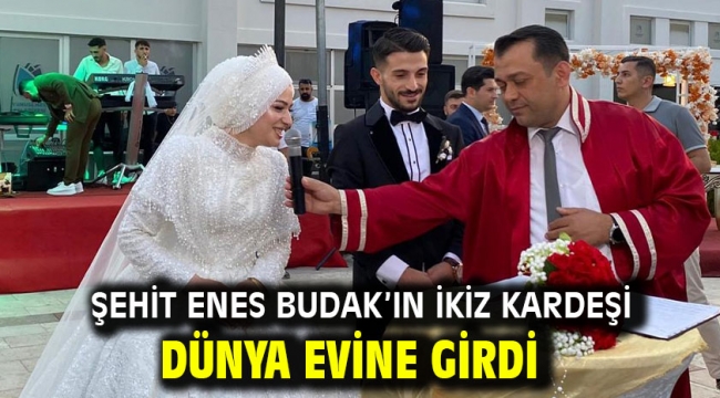 Şehit Enes Budak'ın İkiz Kardeşi Dünya Evine Girdi