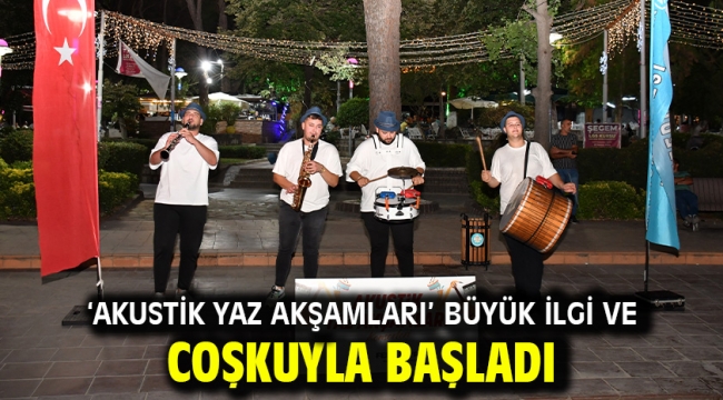 'Akustik Yaz Akşamları' Büyük İlgi ve Coşkuyla Başladı