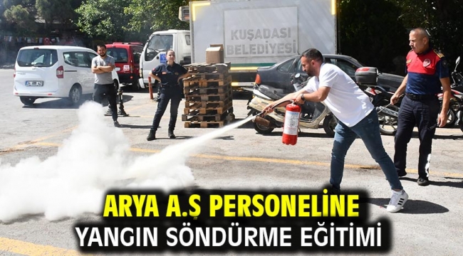 Arya A.Ş Personeline Yangın Söndürme Eğitimi