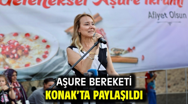 Aşure bereketi Konak'ta paylaşıldı