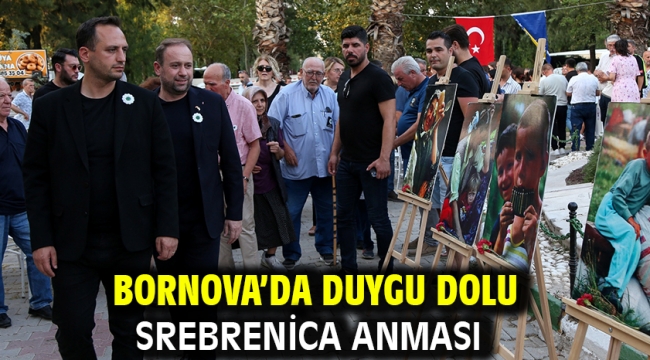 Bornova'da duygu dolu Srebrenica anması