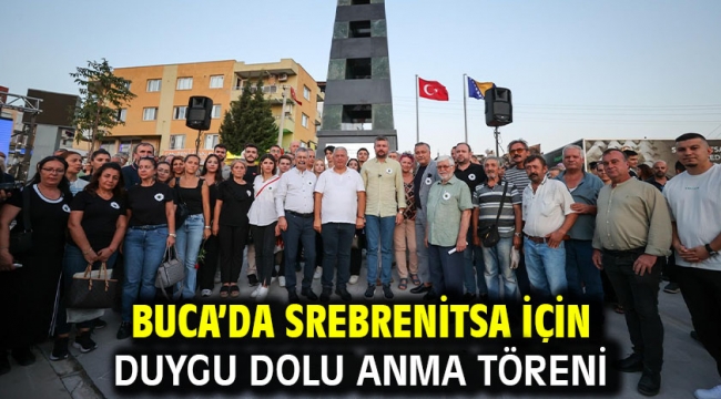 Buca'da Srebrenitsa için duygu dolu anma töreni