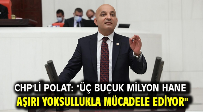 CHP'li Polat: ''Üç Buçuk Milyon Hane Aşırı Yoksullukla Mücadele Ediyor''