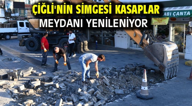 Çiğli'nin Simgesi Kasaplar Meydanı Yenileniyor