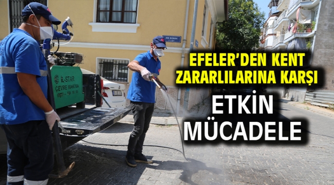 Efeler'den Kent Zararlılarına Karşı Etkin Mücadele