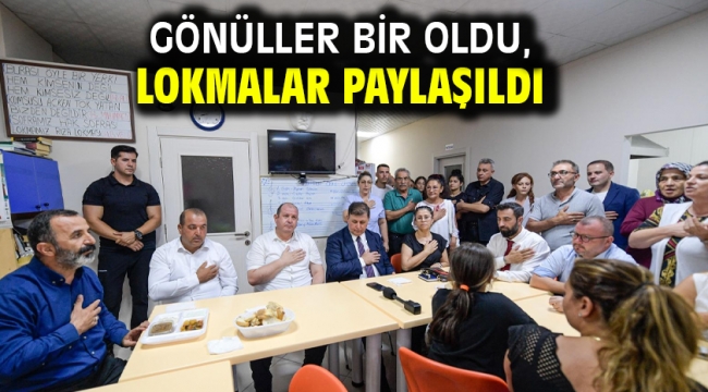 Gönüller bir oldu, lokmalar paylaşıldı