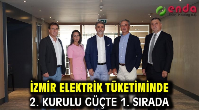 İzmir elektrik tüketiminde 2. kurulu güçte 1. sırada