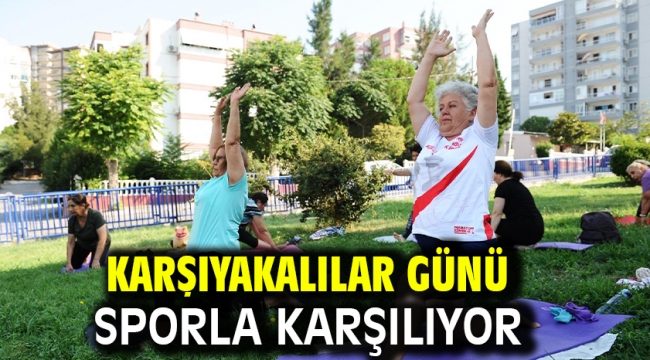 Karşıyakalılar günü sporla karşılıyor