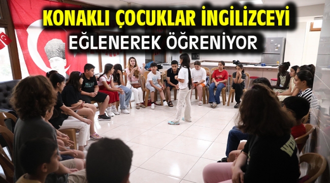 Konaklı çocuklar İngilizceyi eğlenerek öğreniyor