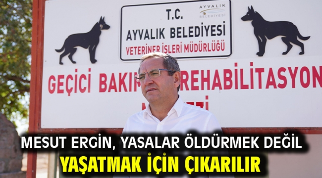  Mesut Ergin, yasalar öldürmek değil yaşatmak için çıkarılır.