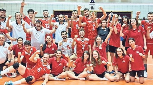 Milli voleybolcular şampiyon oldu