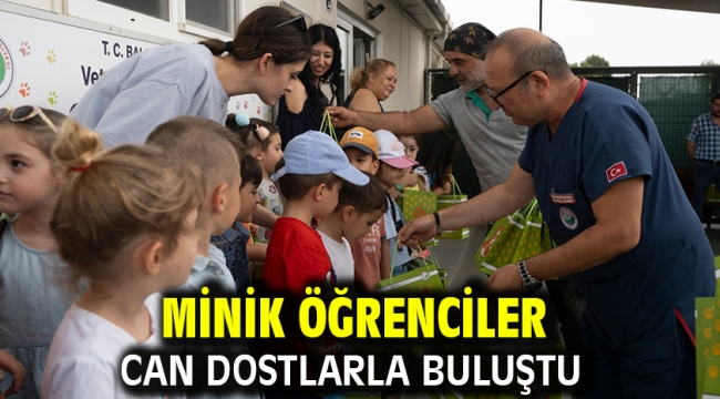 Minik öğrenciler can dostlarla buluştu