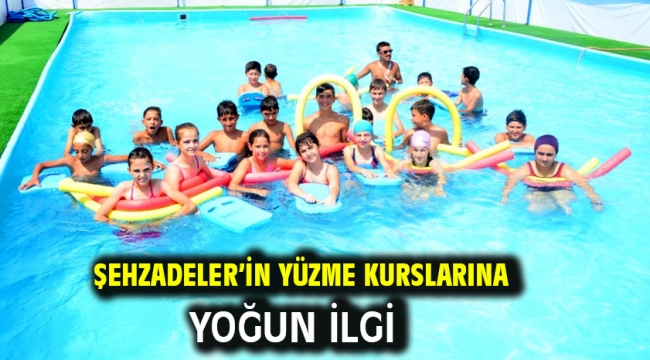 Şehzadeler'in Yüzme Kurslarına Yoğun İlgi 