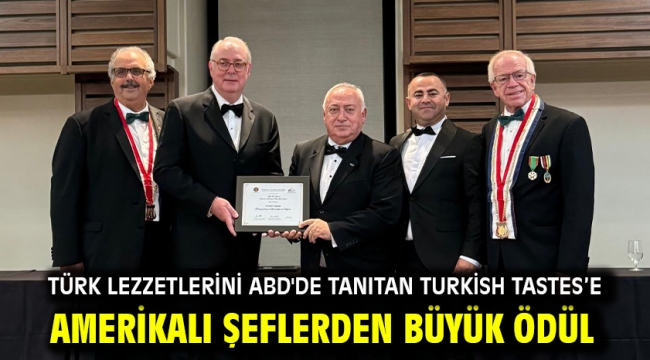 Türk lezzetlerini ABD'de tanıtan Turkish Tastes'e Amerikalı şeflerden büyük ödül