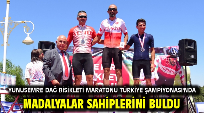 Yunusemre Dağ Bisikleti Maratonu Türkiye Şampiyonası'nda Madalyalar Sahiplerini Buldu