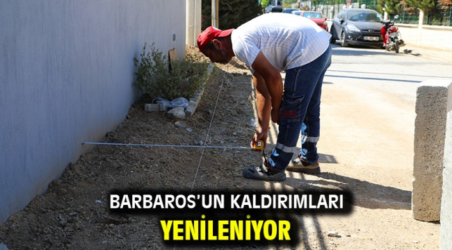 Barbaros'un Kaldırımları Yenileniyor