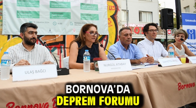 Bornova'da deprem forumu