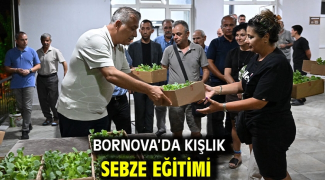 Bornova'da kışlık sebze eğitimi