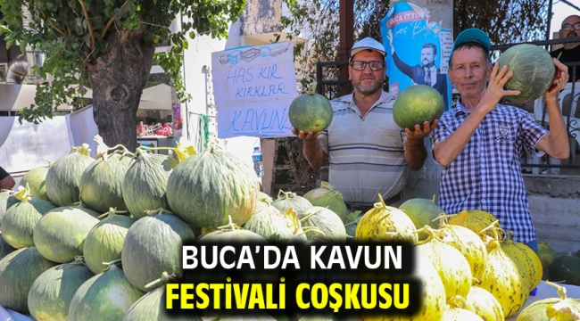 Buca'da kavun festivali coşkusu