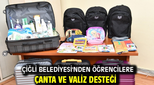 Çiğli Belediyesi'nden Öğrencilere Çanta ve Valiz Desteği