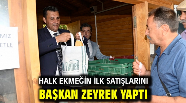 Halk Ekmeğin ilk satışlarını Başkan Zeyrek yaptı