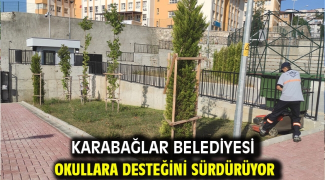 Karabağlar Belediyesi okullara desteğini sürdürüyor