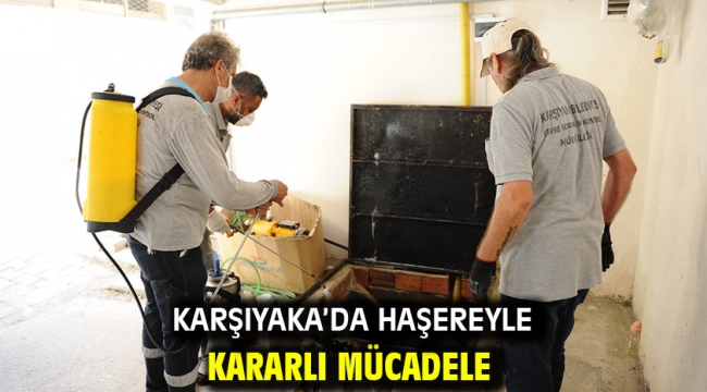 Karşıyaka'da haşereyle kararlı mücadele