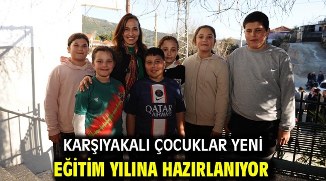 Karşıyakalı çocuklar yeni eğitim yılına hazırlanıyor