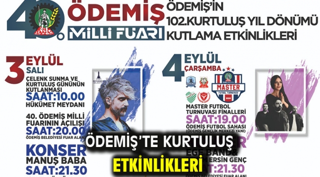 Ödemiş'te  kurtuluş etkinlikleri