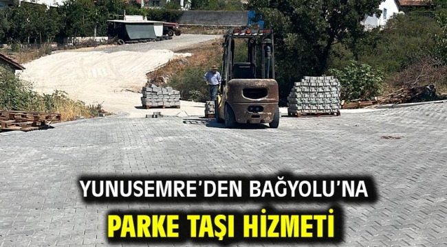 Yunusemre'den Bağyolu'na Parke Taşı Hizmeti