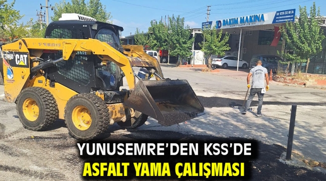 Yunusemre'den Kss'de Asfalt Yama Çalışması