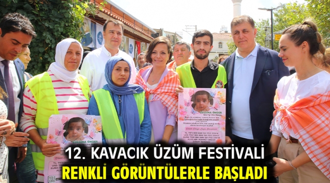 12. Kavacık Üzüm Festivali renkli görüntülerle başladı