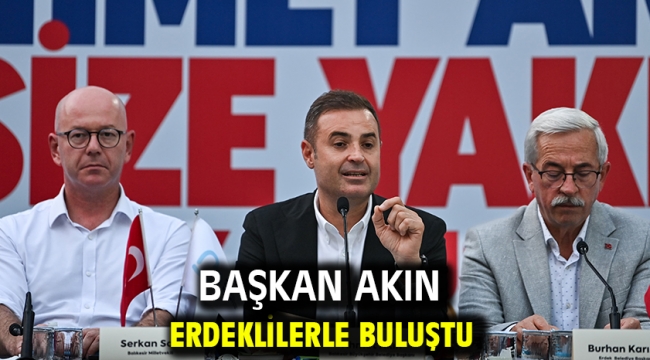 Başkan Akın Erdeklilerle buluştu