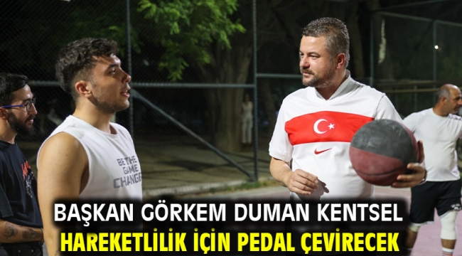 Başkan Görkem Duman kentsel hareketlilik için pedal çevirecek