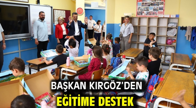 Başkan Kırgöz'den Eğitime Destek