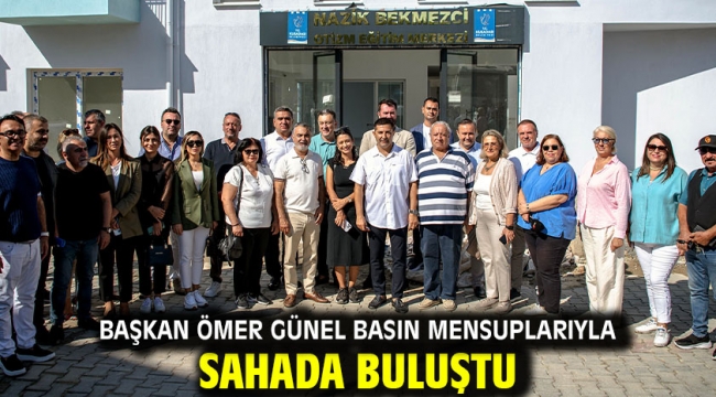 Başkan Ömer Günel Basın Mensuplarıyla Sahada Buluştu