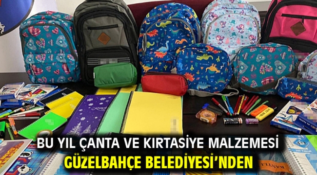 Bu Yıl Çanta ve Kırtasiye Malzemesi Güzelbahçe Belediyesi'nden