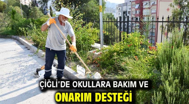 Çiğli'de Okullara Bakım ve Onarım Desteği