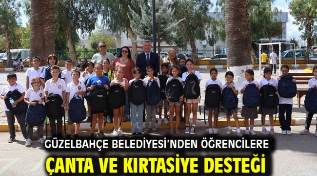 Güzelbahçe Belediyesi'nden Öğrencilere Çanta ve Kırtasiye Desteği