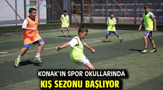 Konak'ın spor okullarında kış sezonu başlıyor