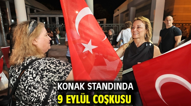 Konak standında 9 Eylül coşkusu