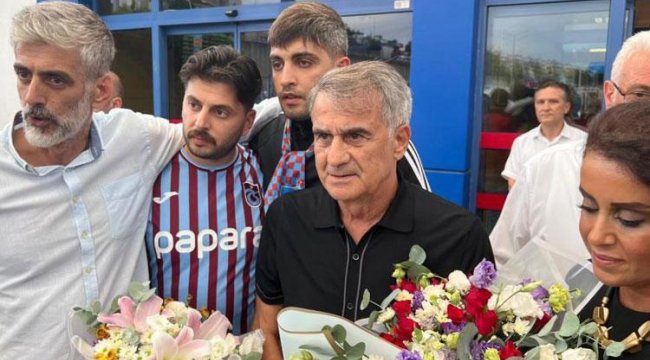 Şenol Güneş, Trabzonspor için Trabzon'da! 'Gel dediler geldik'