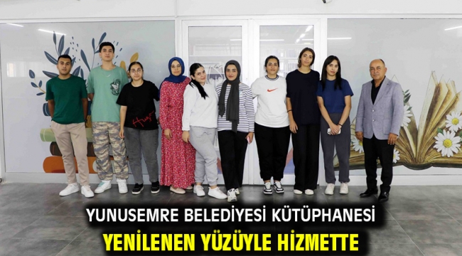 Yunusemre Belediyesi Kütüphanesi Yenilenen Yüzüyle Hizmette