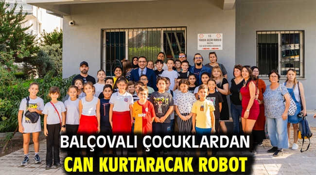 Balçovalı çocuklardan can kurtaracak robot