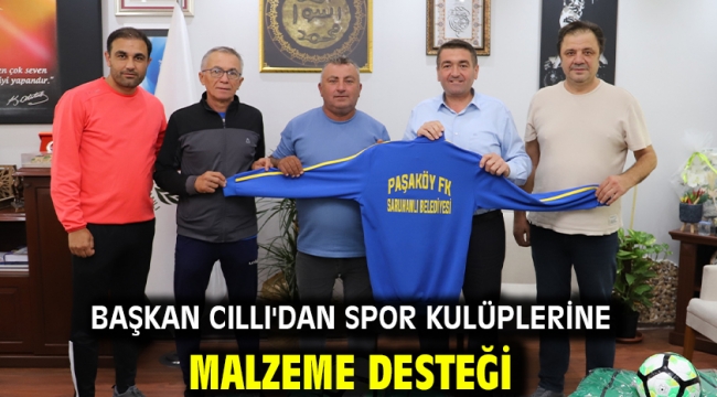 Başkan Cıllı'dan Spor Kulüplerine Malzeme Desteği