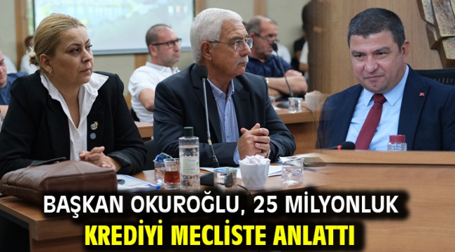 Başkan Okuroğlu, 25 milyonluk krediyi mecliste anlattı